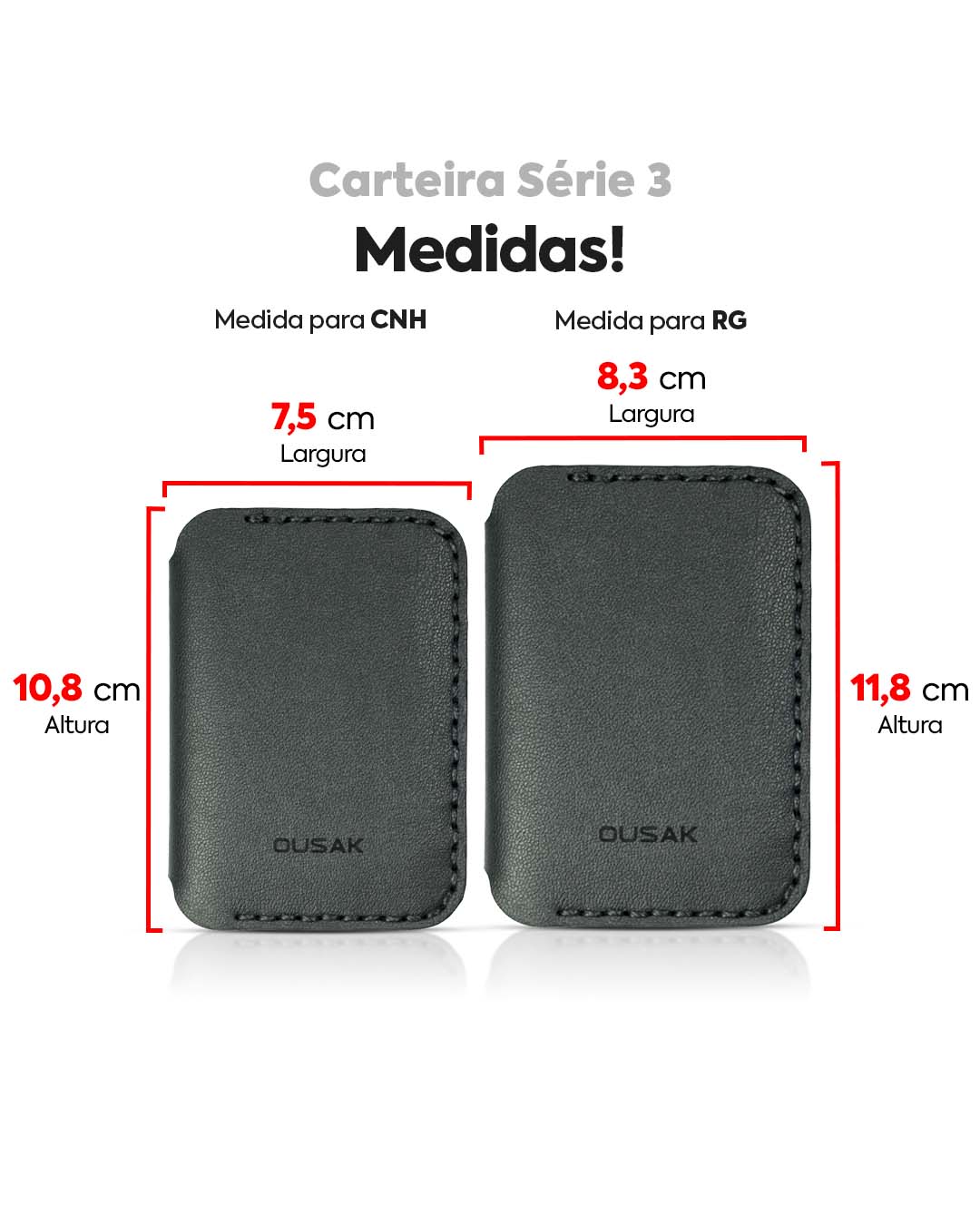 Carteira Ousak Série feita sob medida para você!